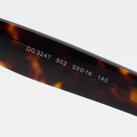 Dolce & Gabbana DG3247 502 Eyeglasses Cat Eye Havana/Gold 53mm Frame - Picture 7 of 10